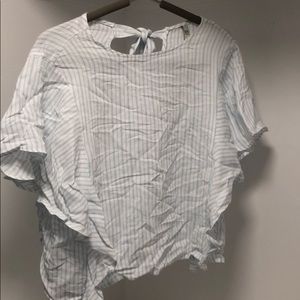 Size S Blue striped blouse